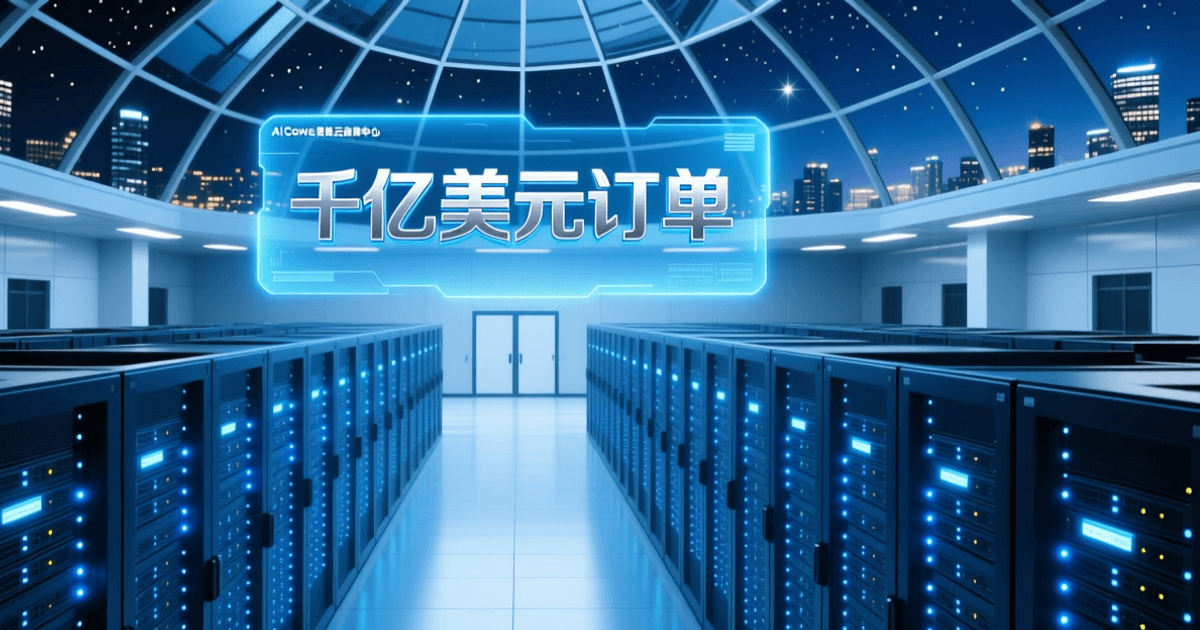 CoreWeave AI算力云数据中心封面，蓝色科技风格