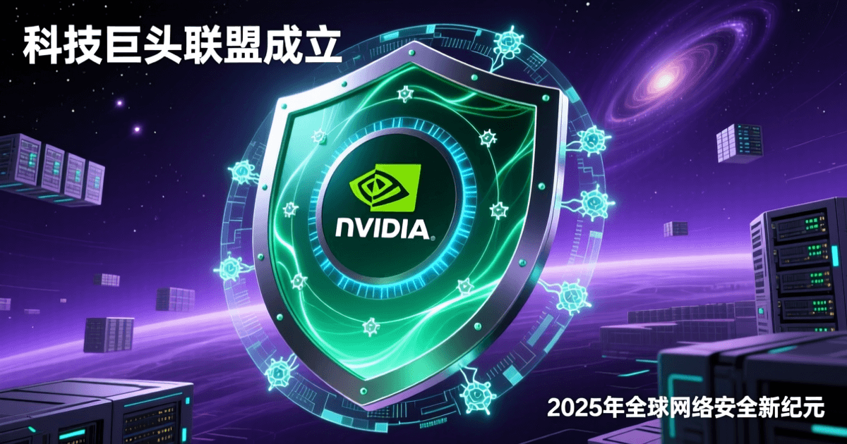 科技巨头联盟形成防护盾牌,Nvidia绿色风格的多层网络安全防御体系