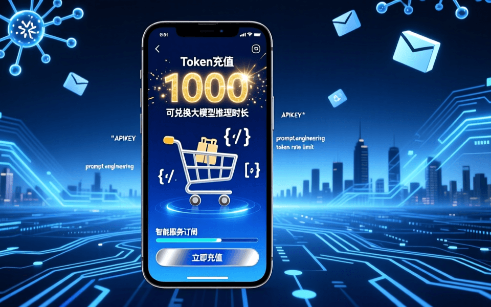 AI 新闻配图:智谱天猫旗舰店开卖 Token:大模型订阅进入电商货架,AI