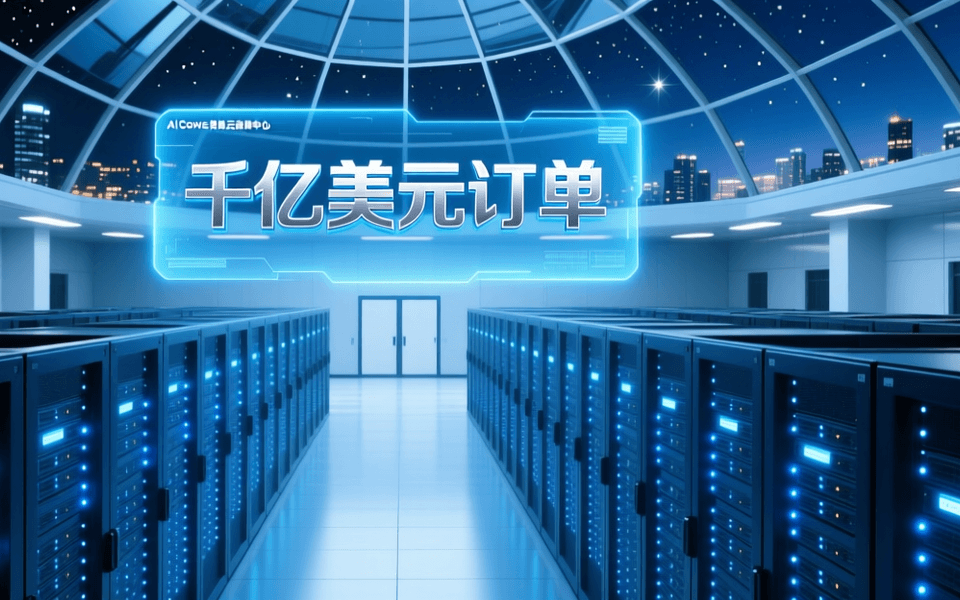 CoreWeave AI算力云数据中心封面,蓝色科技风格