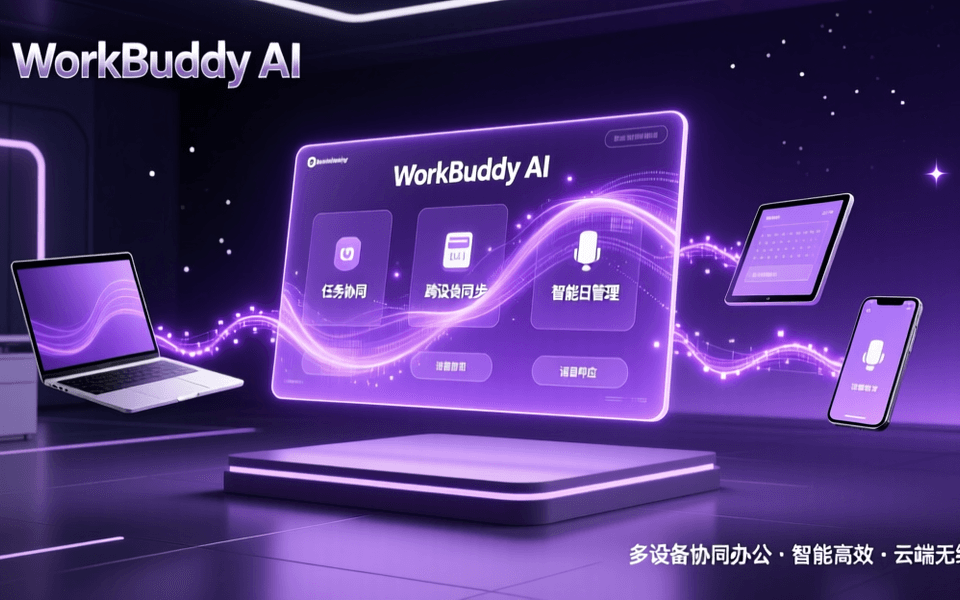 腾讯WorkBuddy AI办公开放平台,多设备协同办公