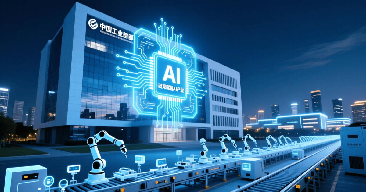 工信部AI中小企业创业支持计划政策概念图