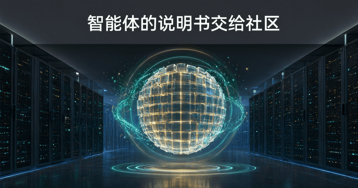 数据中心机柜走廊纵深处,大量半透明模块化方块拼合成巨大的圆形徽章结构,金色数据流穿梭